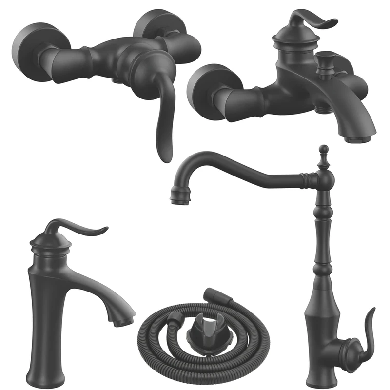 Martia valve set, bamboo model, 5 pieces