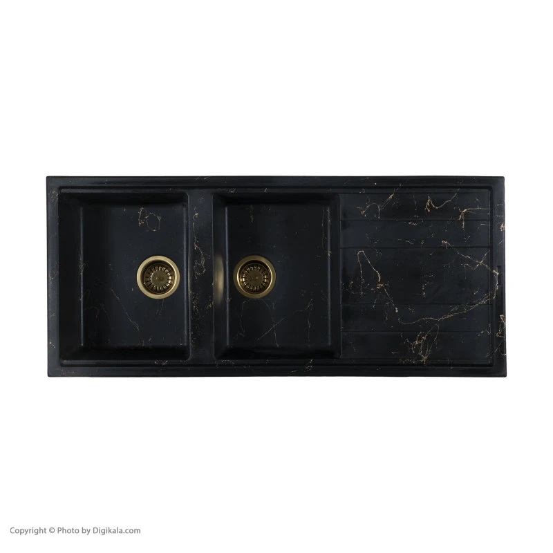 Liguria granite sink with dishwashing liquid tank - Image 2